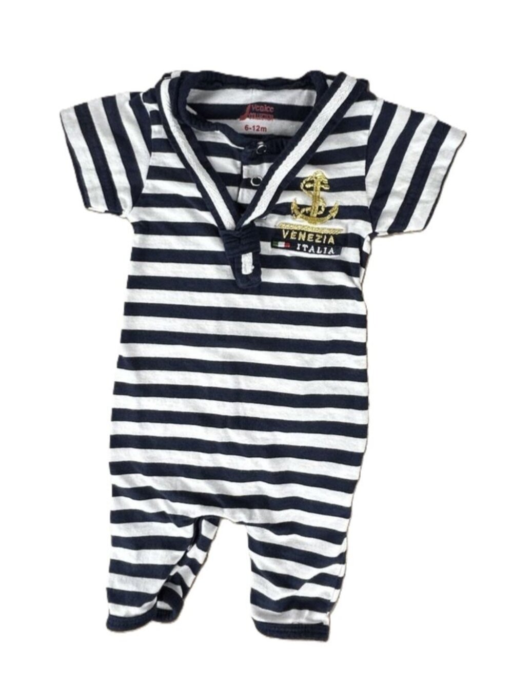 NWOT Venice Collection Infant Nautical Sailor Bodysuit